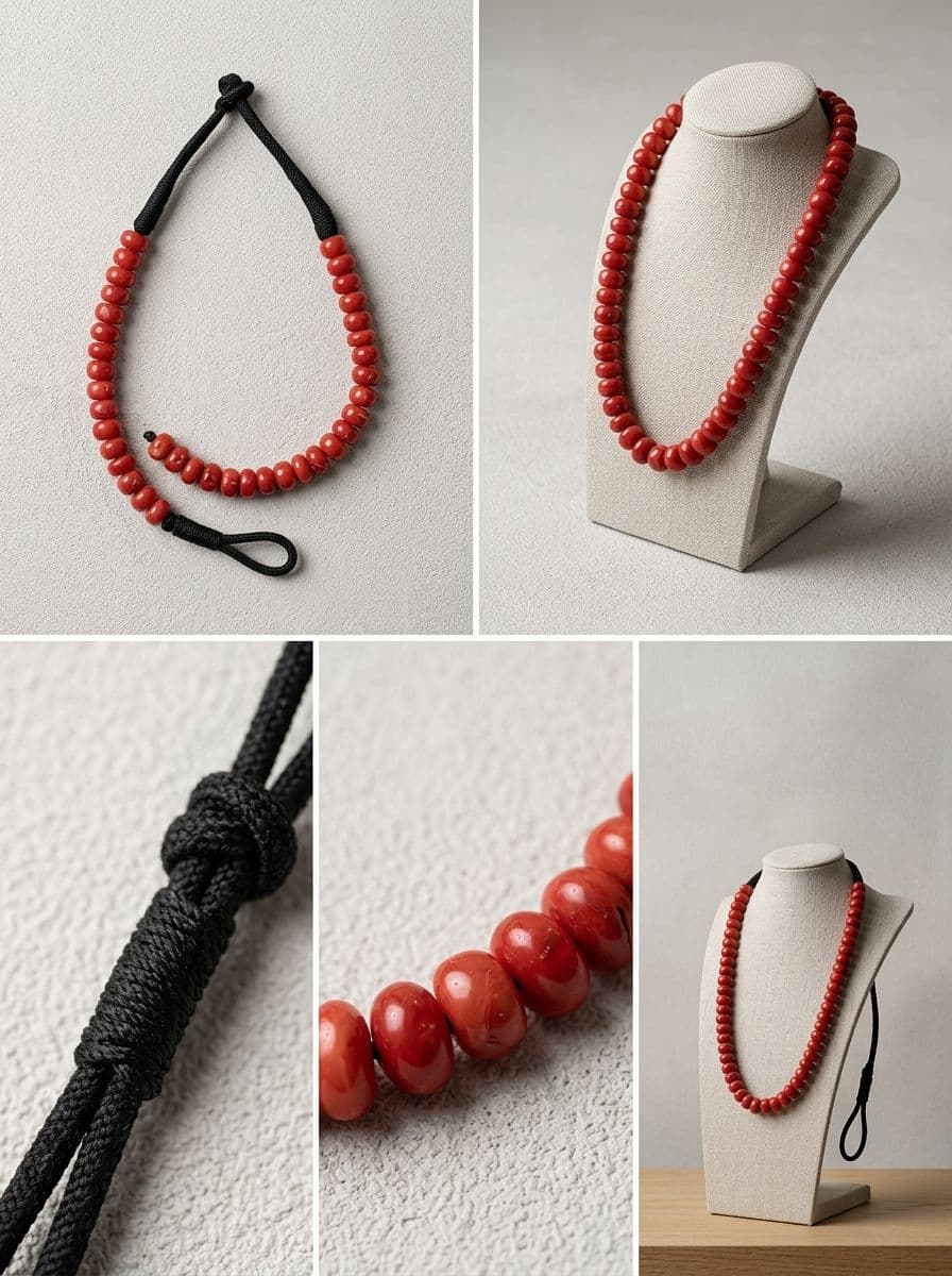 CORAL BEADS NECKLACE alternate