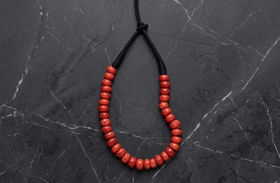 CORAL BEADS NECKLACE